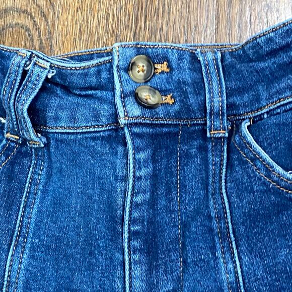 Anthropologie Pilcro Jeans Size 25 The Skipper Seamed High-Rise Crop Wide-Leg - Picture 7 of 12